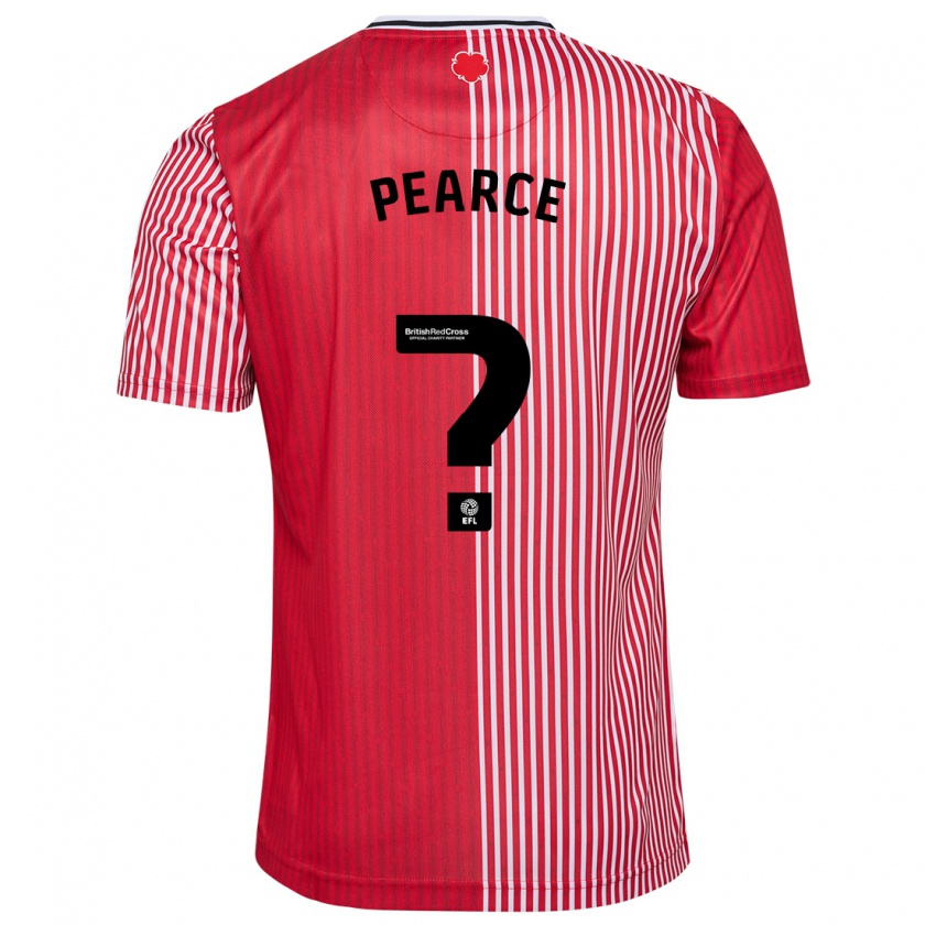 Kandiny Bambino Maglia Luke Pearce #0 Rosso Kit Gara Home 2023/24 Maglietta