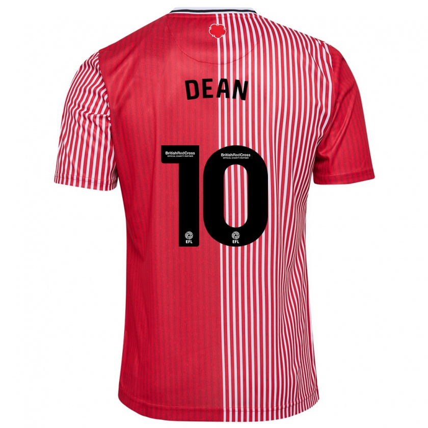 Kandiny Kinderen Rianna Dean #10 Rood Thuisshirt Thuistenue 2023/24 T-Shirt België