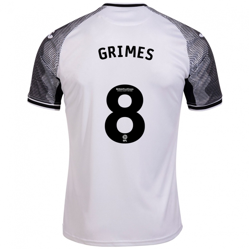 Kandiny Bambino Maglia Matt Grimes #8 Bianco Kit Gara Home 2023/24 Maglietta