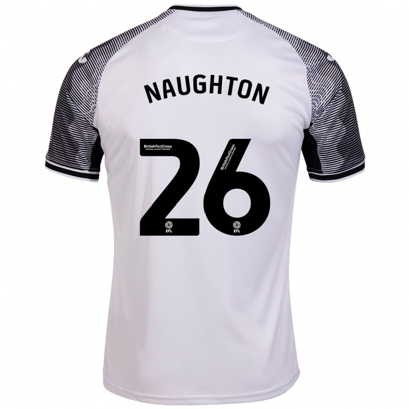 Kandiny Bambino Maglia Kyle Naughton #26 Bianco Kit Gara Home 2023/24 Maglietta