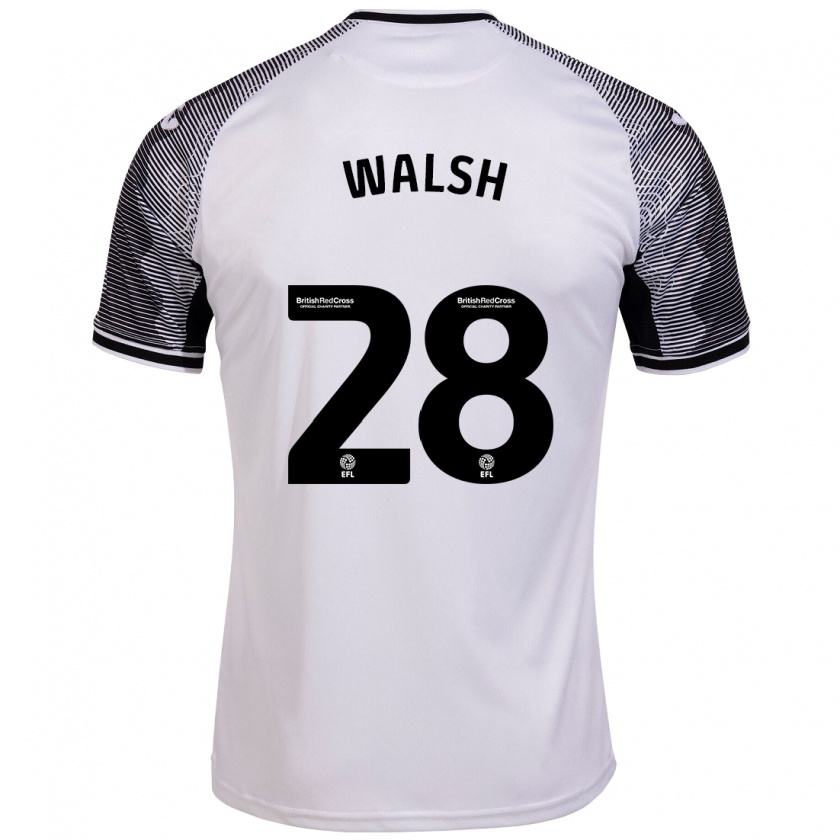 Kandiny Bambino Maglia Liam Walsh #28 Bianco Kit Gara Home 2023/24 Maglietta