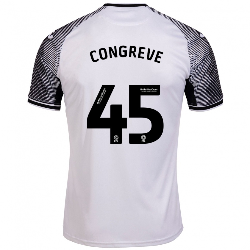 Kandiny Bambino Maglia Cameron Congreve #45 Bianco Kit Gara Home 2023/24 Maglietta