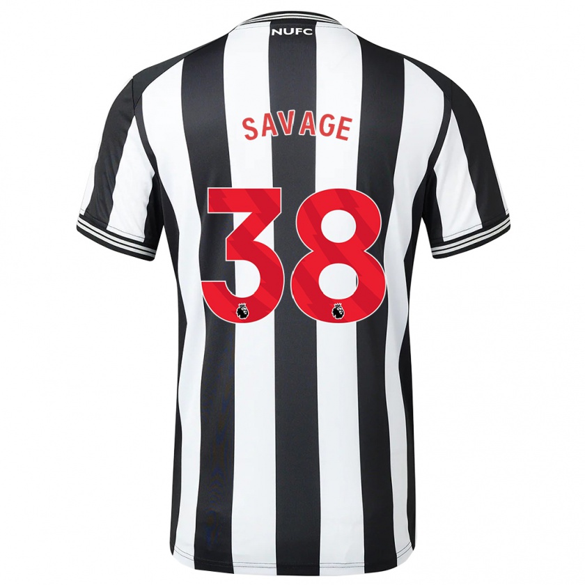 Kandiny Bambino Maglia Remi Savage #38 Nero Bianco Kit Gara Home 2023/24 Maglietta