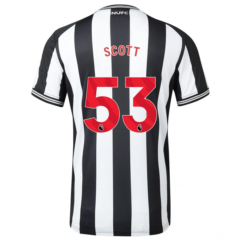 Kandiny Bambino Maglia Joshua Scott #53 Nero Bianco Kit Gara Home 2023/24 Maglietta