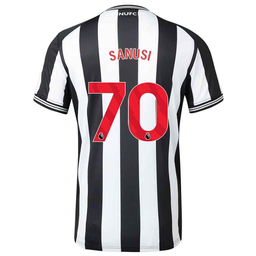 Kandiny Bambino Maglia Trevan Sanusi #70 Nero Bianco Kit Gara Home 2023/24 Maglietta