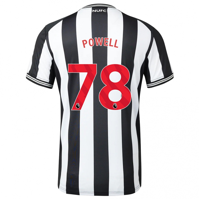 Kandiny Kinder Harry Powell #78 Schwarz-Weiss Heimtrikot Trikot 2023/24 T-Shirt Österreich