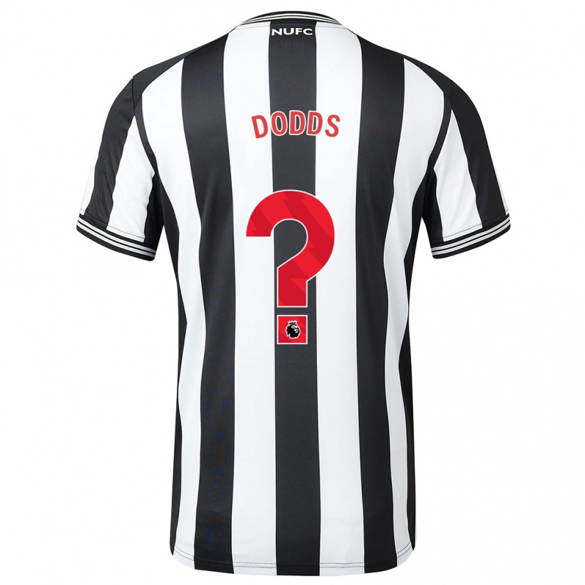 Kandiny Bambino Maglia Archie Dodds #0 Nero Bianco Kit Gara Home 2023/24 Maglietta