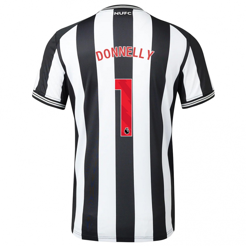 Kandiny Bambino Maglia Grace Donnelly #1 Nero Bianco Kit Gara Home 2023/24 Maglietta