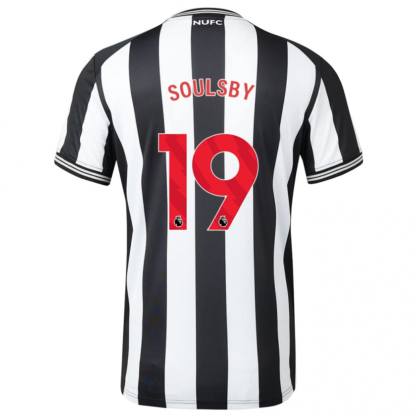 Kandiny Kinderen Anna Soulsby #19 Zwart Wit Thuisshirt Thuistenue 2023/24 T-Shirt België