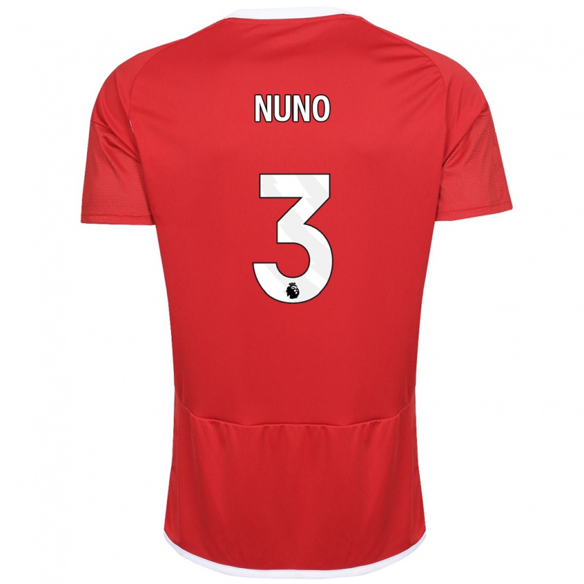 Kandiny Kinderen Nuno Tavares #3 Rood Thuisshirt Thuistenue 2023/24 T-Shirt België