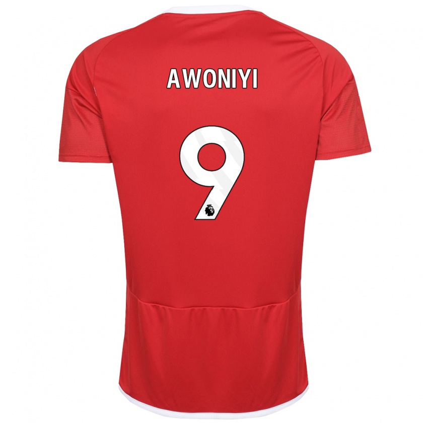 Kandiny Kinder Taiwo Awoniyi #9 Rot Heimtrikot Trikot 2023/24 T-Shirt Österreich