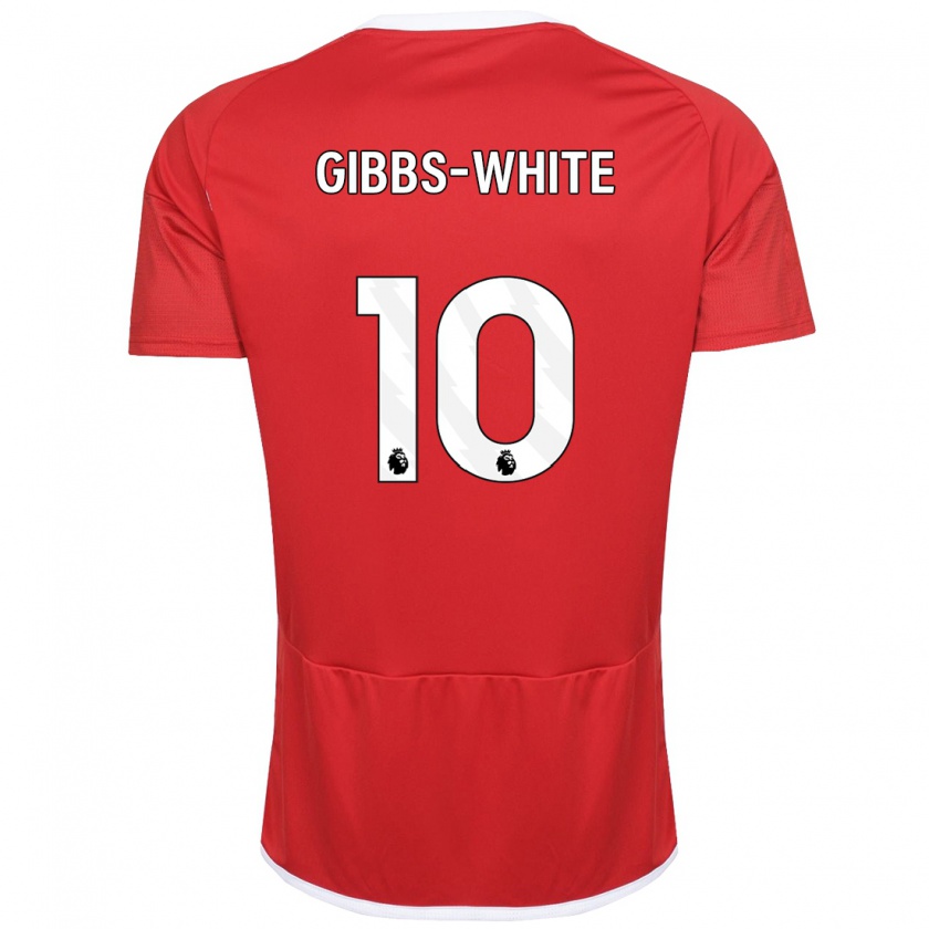 Kandiny Niño Camiseta Morgan Gibbs-White #10 Rojo 1ª Equipación 2023/24 La Camisa México