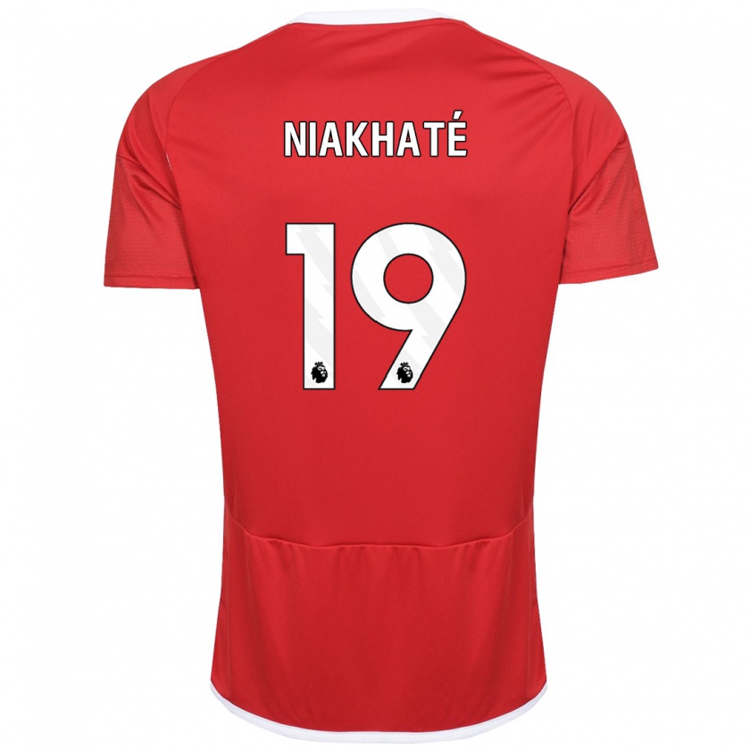 Kandiny Kinder Moussa Niakhaté #19 Rot Heimtrikot Trikot 2023/24 T-Shirt Österreich