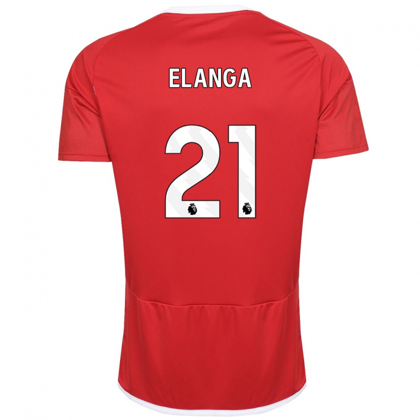 Kandiny Bambino Maglia Anthony Elanga #21 Rosso Kit Gara Home 2023/24 Maglietta