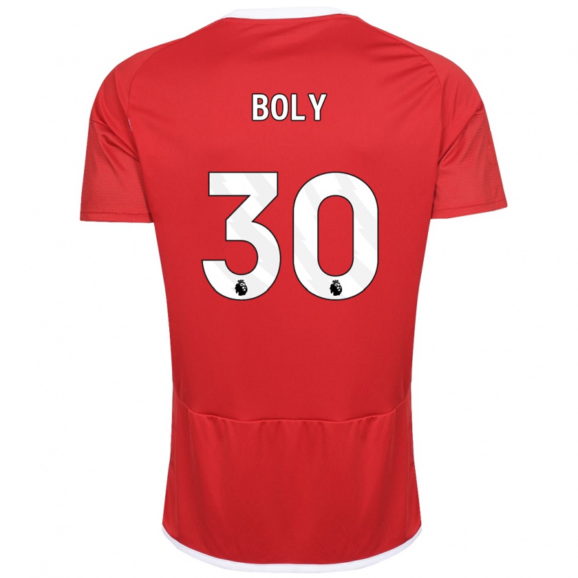 Kandiny Niño Camiseta Willy Boly #30 Rojo 1ª Equipación 2023/24 La Camisa