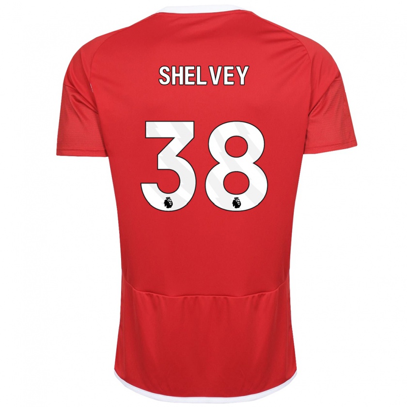 Kandiny Kinderen George Shelvey #38 Rood Thuisshirt Thuistenue 2023/24 T-Shirt België