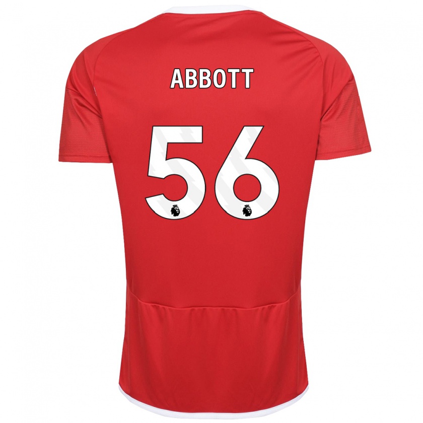 Kandiny Niño Camiseta Zach Abbott #56 Rojo 1ª Equipación 2023/24 La Camisa