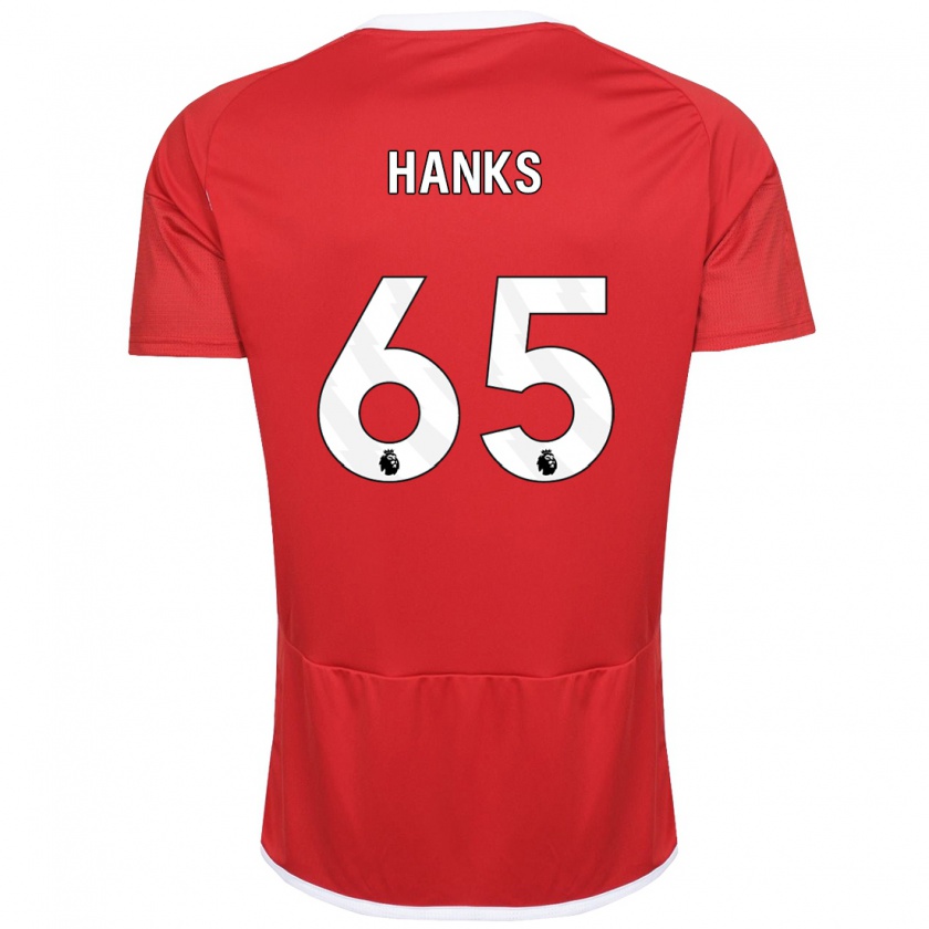 Kandiny Niño Camiseta Justin Hanks #65 Rojo 1ª Equipación 2023/24 La Camisa México