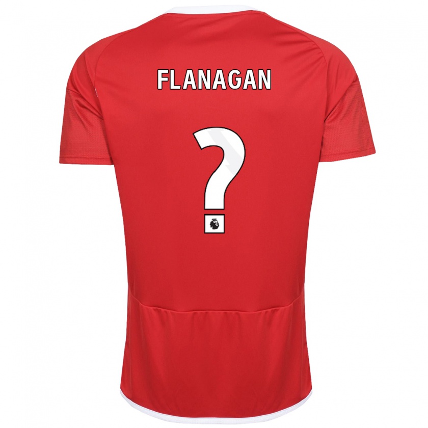 Kandiny Niño Camiseta Theo Flanagan #0 Rojo 1ª Equipación 2023/24 La Camisa