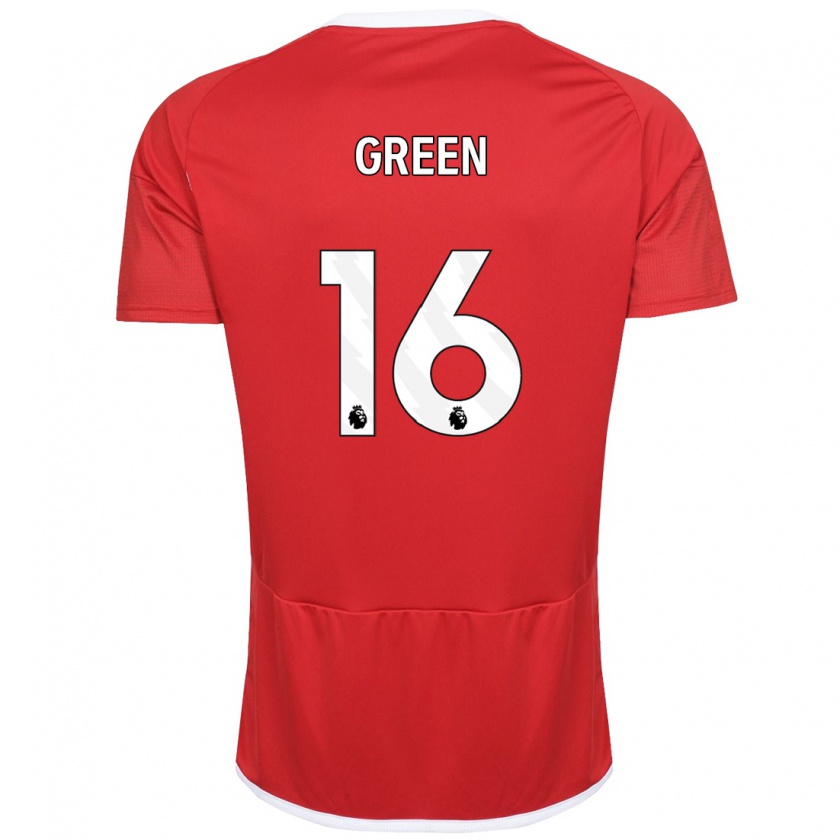 Kandiny Kinderen Mollie Green #16 Rood Thuisshirt Thuistenue 2023/24 T-Shirt België