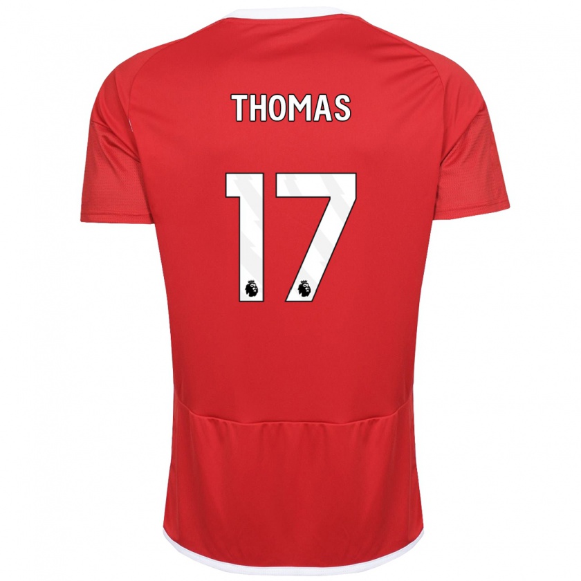 Kandiny Niño Camiseta Freya Thomas #17 Rojo 1ª Equipación 2023/24 La Camisa México