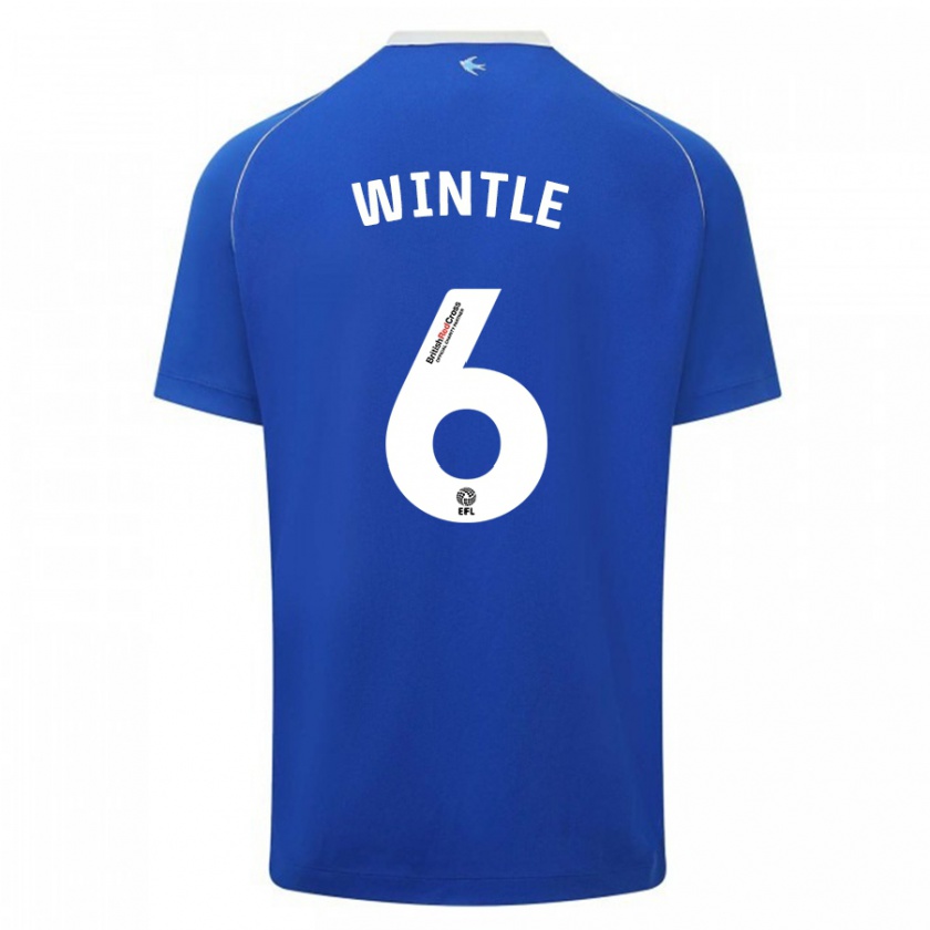 Kandiny Niño Camiseta Ryan Wintle #6 Azul 1ª Equipación 2023/24 La Camisa