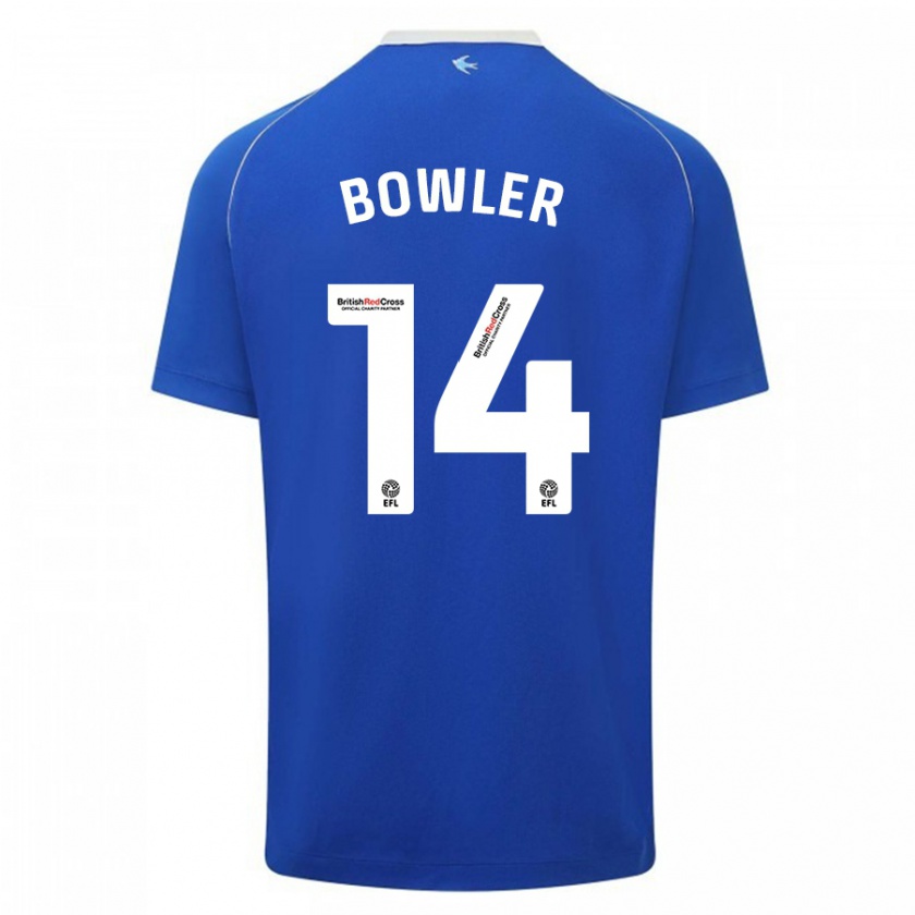 Kandiny Niño Camiseta Josh Bowler #14 Azul 1ª Equipación 2023/24 La Camisa