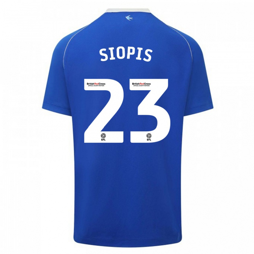 Kandiny Bambino Maglia Manolis Siopis #23 Blu Kit Gara Home 2023/24 Maglietta