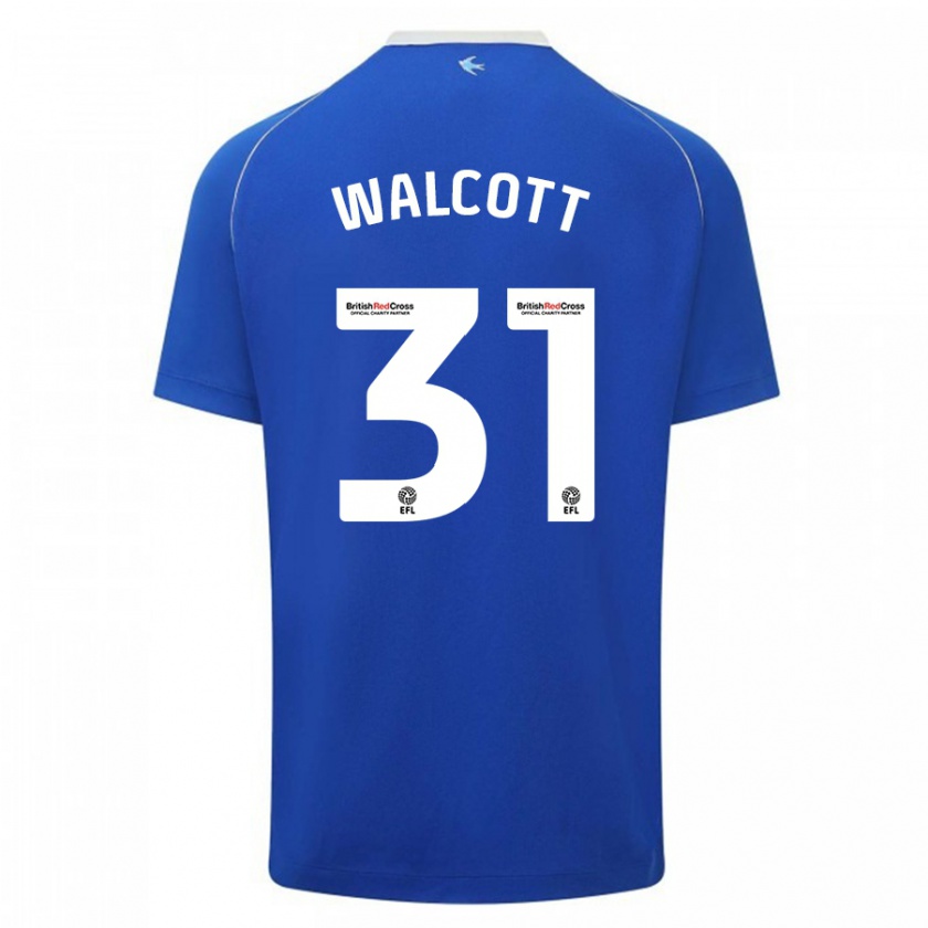 Kandiny Kinder Malachi Fagan-Walcott #31 Blau Heimtrikot Trikot 2023/24 T-Shirt Österreich