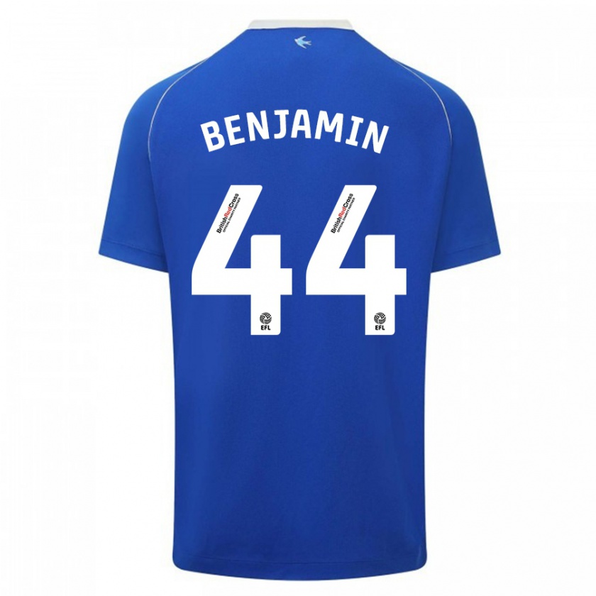 Kandiny Bambino Maglia Xavier Benjamin #44 Blu Kit Gara Home 2023/24 Maglietta