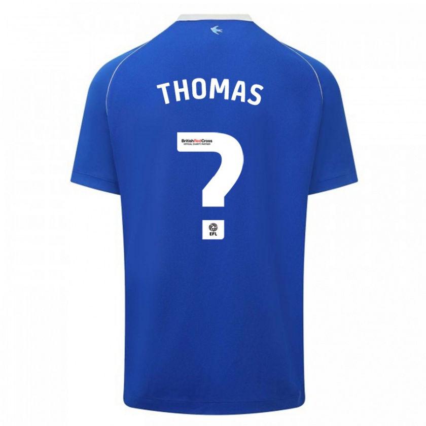 Kandiny Kinder Jac Thomas #0 Blau Heimtrikot Trikot 2023/24 T-Shirt Österreich