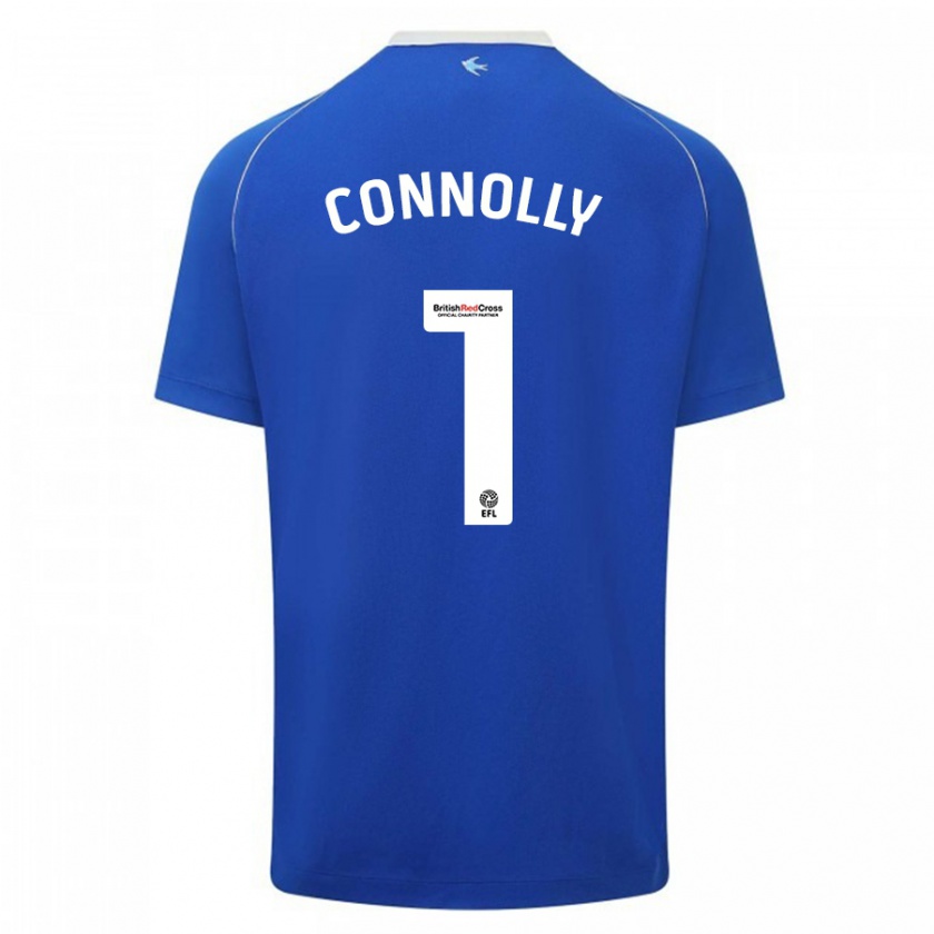 Kandiny Kinderen Daisy Connolly #1 Blauw Thuisshirt Thuistenue 2023/24 T-Shirt België