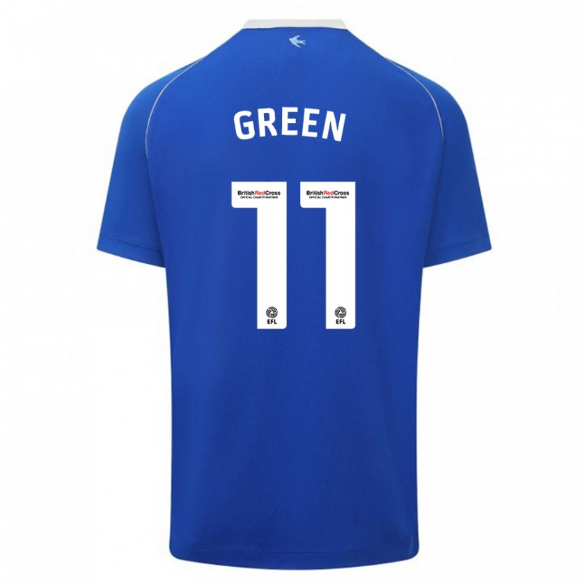 Kandiny Kinderen Danielle Green #11 Blauw Thuisshirt Thuistenue 2023/24 T-Shirt België