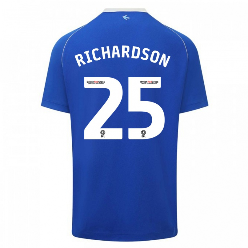 Kandiny Niño Camiseta Tija Richardson #25 Azul 1ª Equipación 2023/24 La Camisa