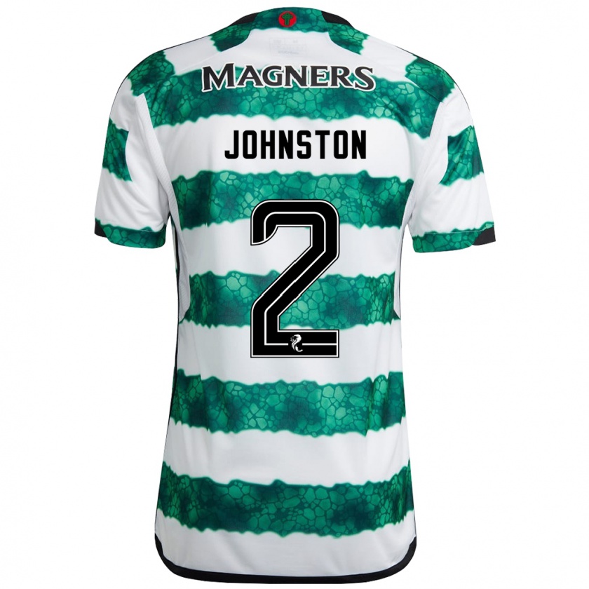 Kandiny Niño Camiseta Alistair Johnston #2 Verde 1ª Equipación 2023/24 La Camisa México