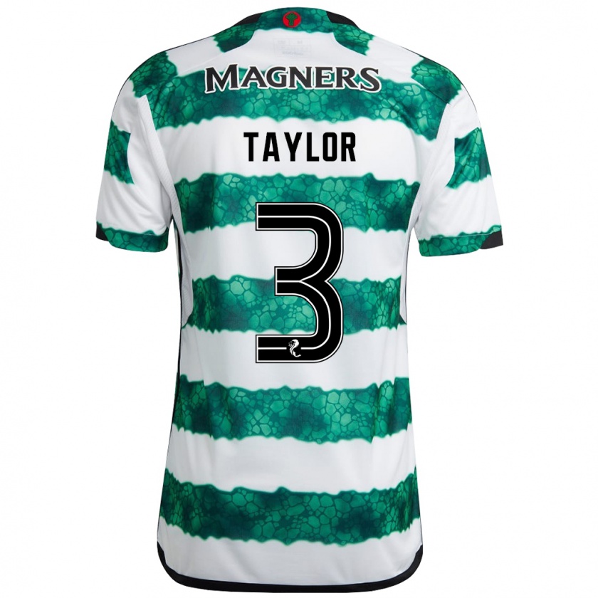 Kandiny Niño Camiseta Greg Taylor #3 Verde 1ª Equipación 2023/24 La Camisa México