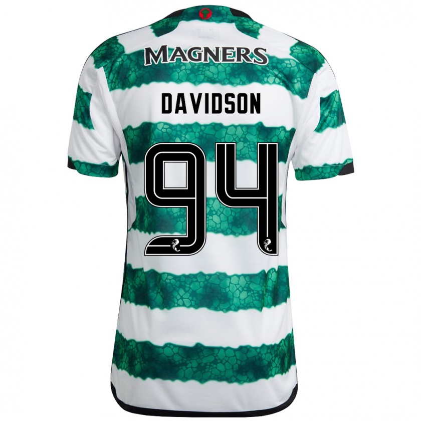 Kandiny Niño Camiseta Bruno Davidson #94 Verde 1ª Equipación 2023/24 La Camisa