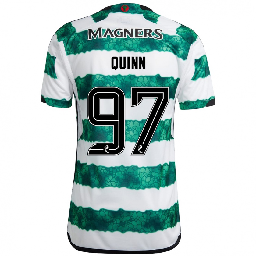 Kandiny Bambino Maglia Ben Quinn #97 Verde Kit Gara Home 2023/24 Maglietta