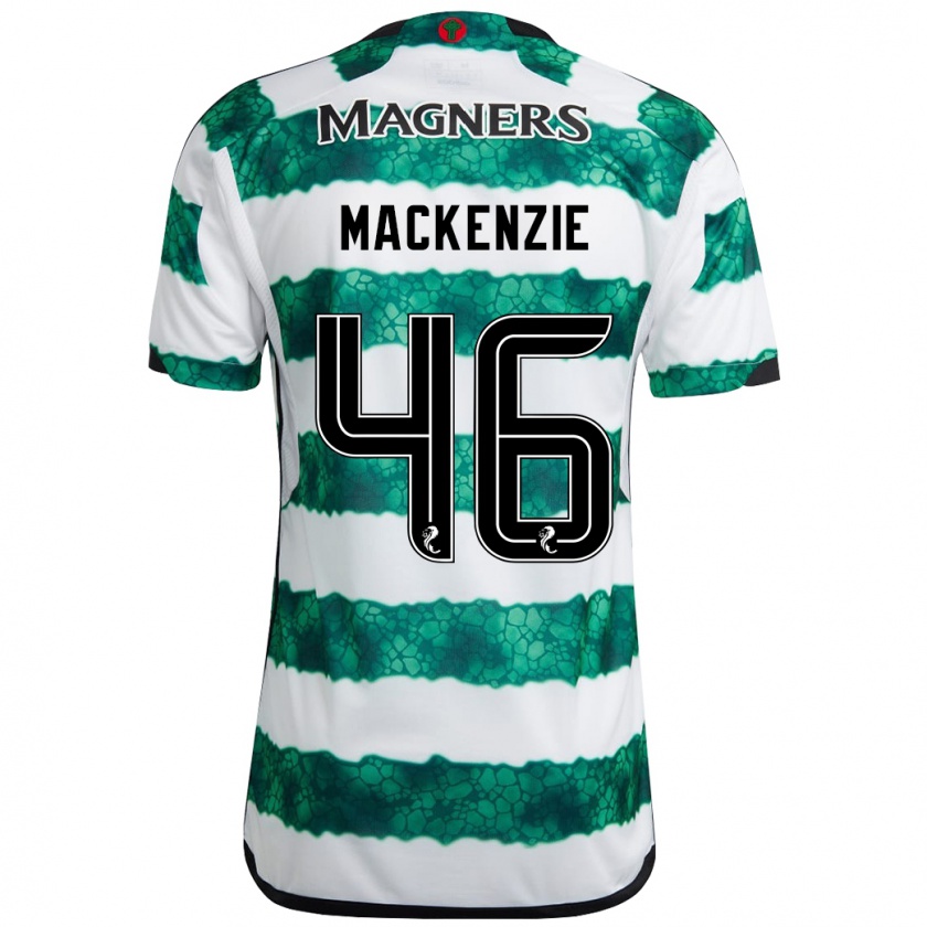 Kandiny Kinderen Magnus Mackenzie #46 Groente Thuisshirt Thuistenue 2023/24 T-Shirt België