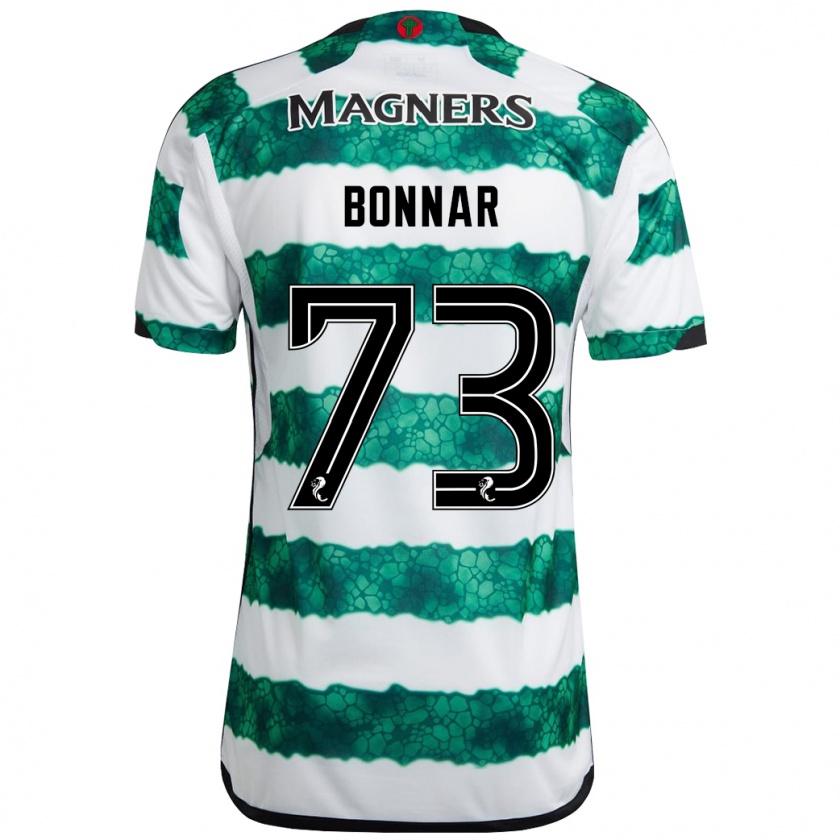 Kandiny Bambino Maglia Jude Bonnar #73 Verde Kit Gara Home 2023/24 Maglietta