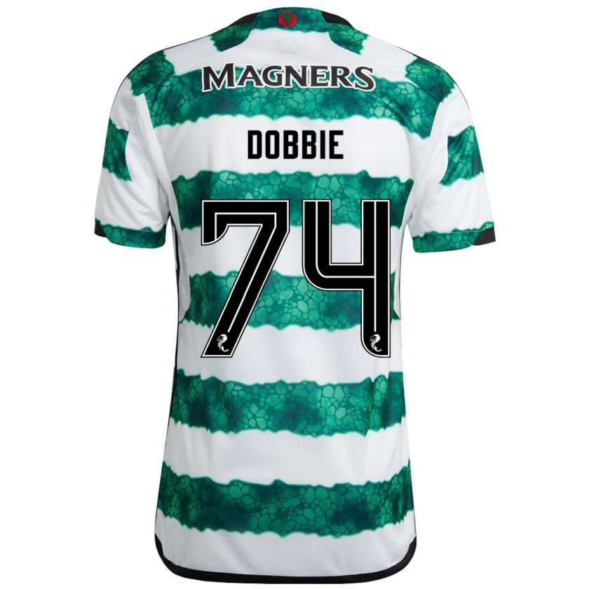 Kandiny Bambino Maglia Lewis Dobbie #74 Verde Kit Gara Home 2023/24 Maglietta