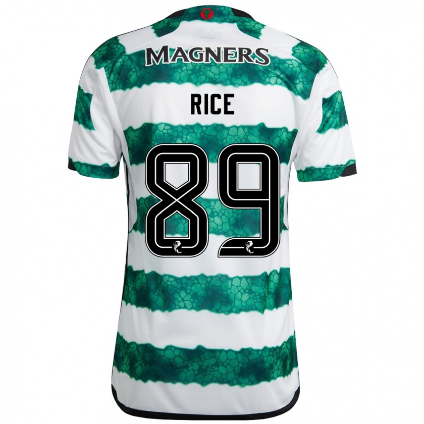 Kandiny Bambino Maglia Aidan Rice #89 Verde Kit Gara Home 2023/24 Maglietta