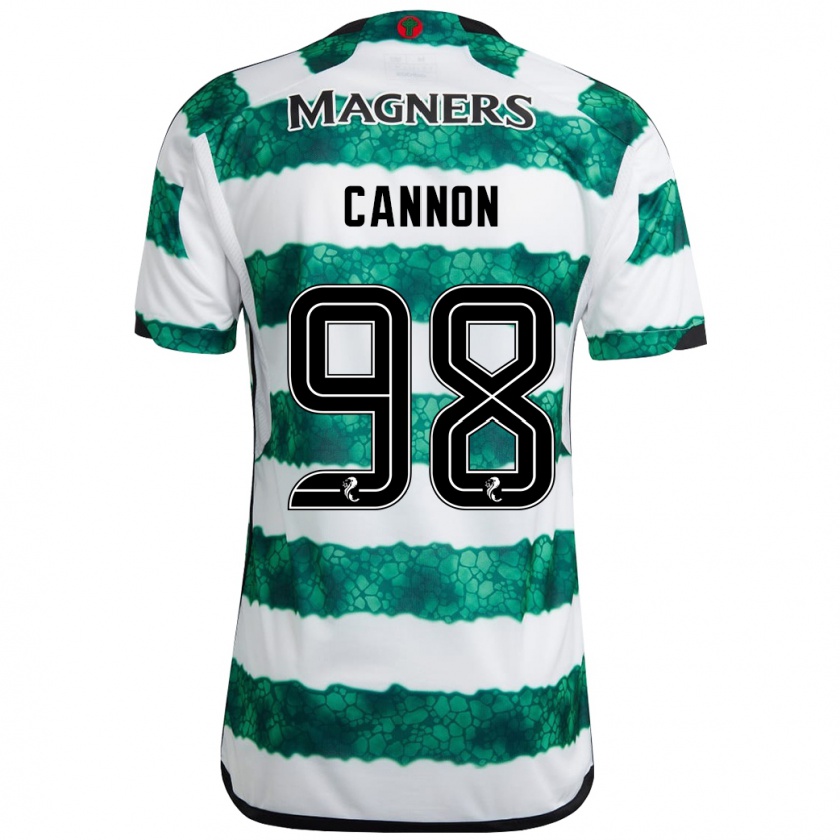 Kandiny Dzieci Aidan Cannon #98 Zielony Domowa Koszulka 2023/24 Koszulki Klubowe