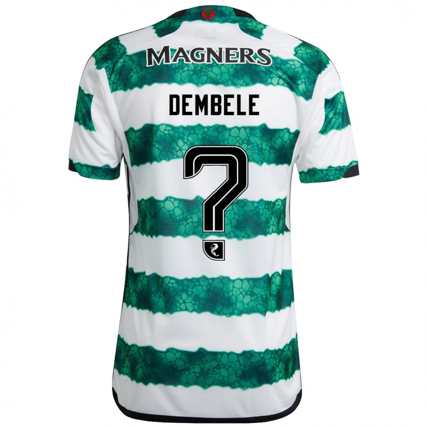 Kandiny Niño Camiseta Hassan Dembele #0 Verde 1ª Equipación 2023/24 La Camisa