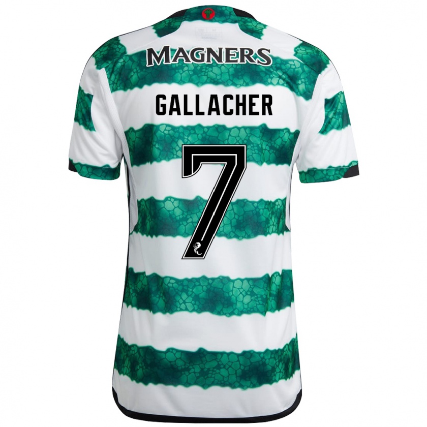 Kandiny Bambino Maglia Amy Gallacher #7 Verde Kit Gara Home 2023/24 Maglietta