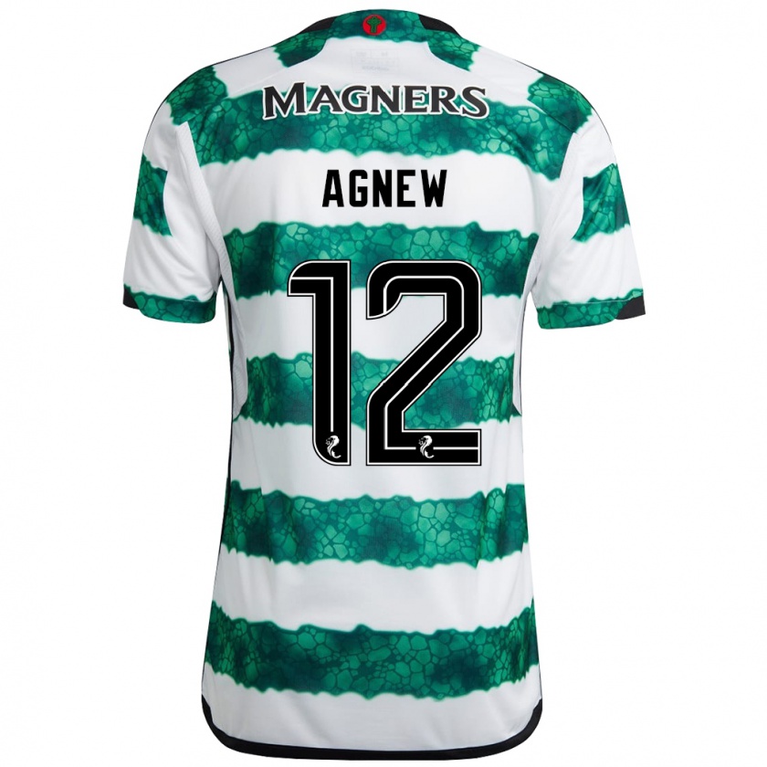 Kandiny Bambino Maglia Murphy Agnew #12 Verde Kit Gara Home 2023/24 Maglietta