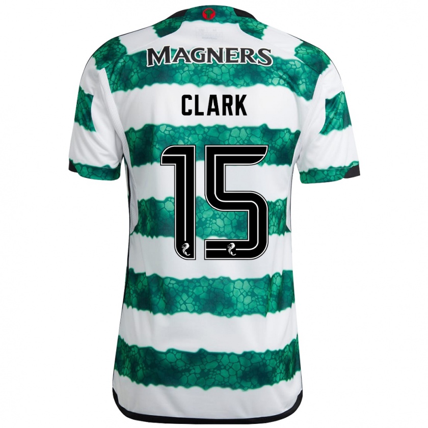 Kandiny Bambino Maglia Kelly Clark #15 Verde Kit Gara Home 2023/24 Maglietta