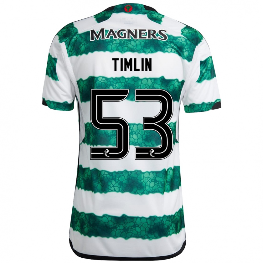 Kandiny Niño Camiseta Sophie Timlin #53 Verde 1ª Equipación 2023/24 La Camisa