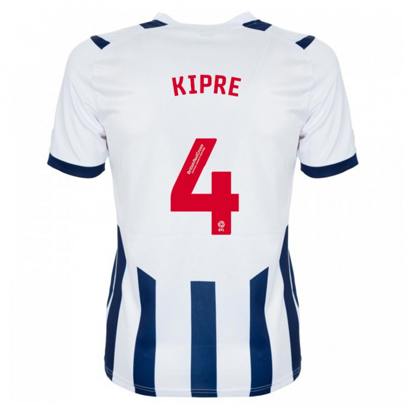 Kandiny Kinderen Cédric Kipré #4 Wit Thuisshirt Thuistenue 2023/24 T-Shirt België