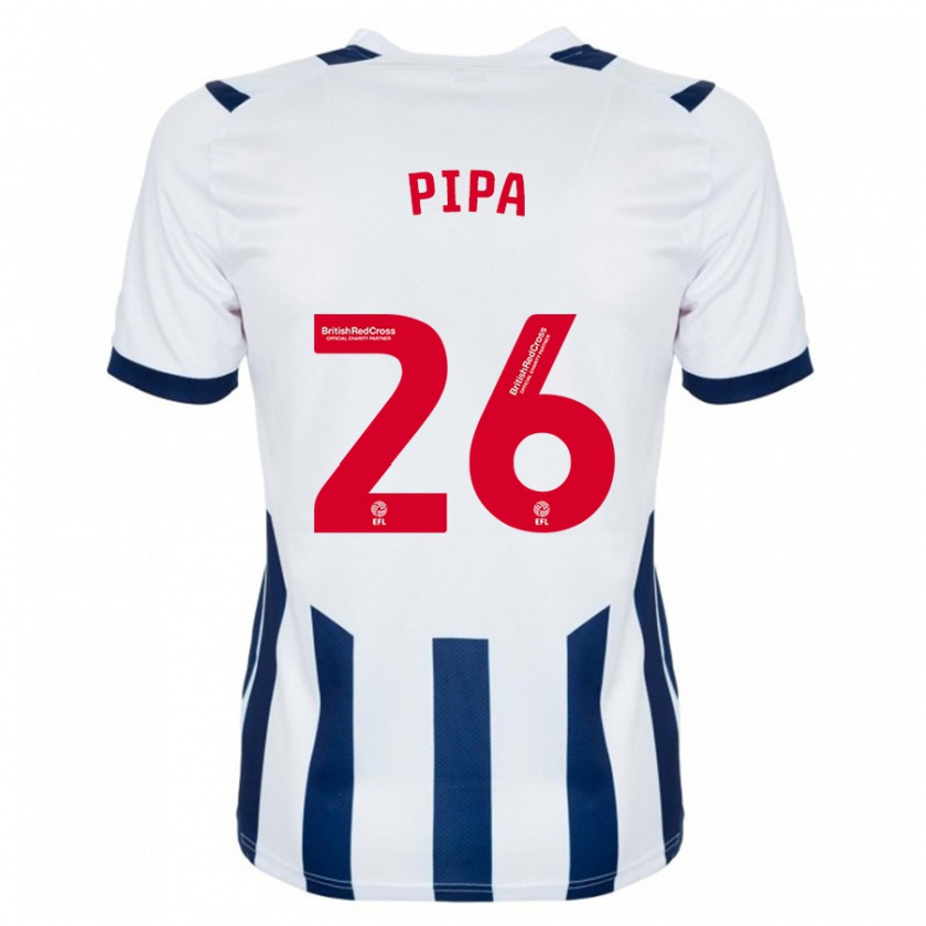 Kandiny Bambino Maglia Pipa #26 Bianco Kit Gara Home 2023/24 Maglietta